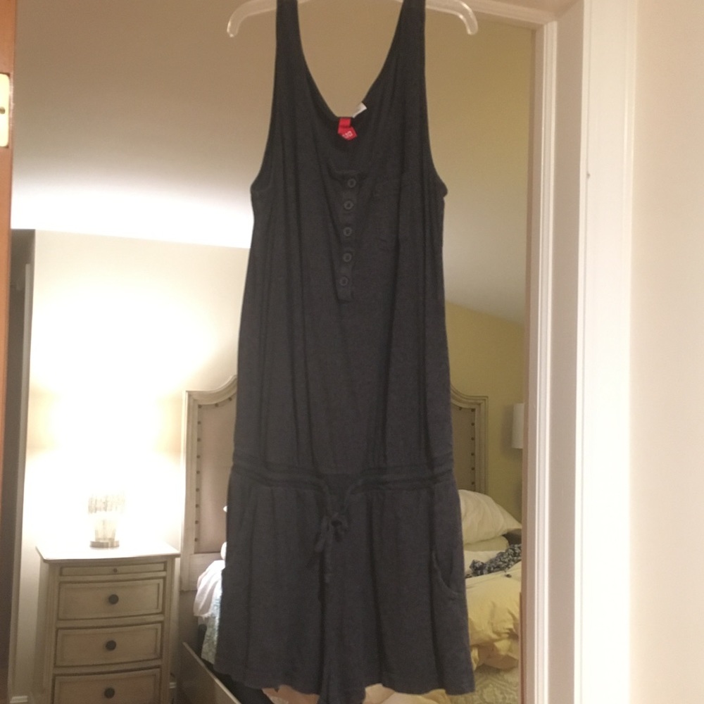 Cute and casual black and gray romper