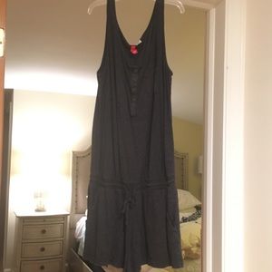 Cute and casual black and gray romper