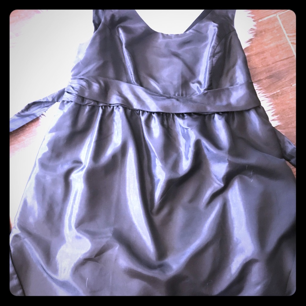 Black Satin Liz Lange Maternity Cocktail Dress