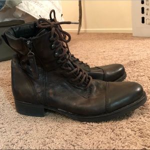 Men’s Steve Madden Leather Combat Boots