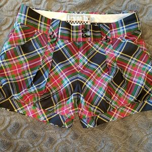 L.A.M.B plaid shorts