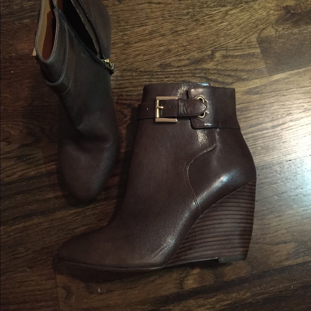Nine West wedge booties
