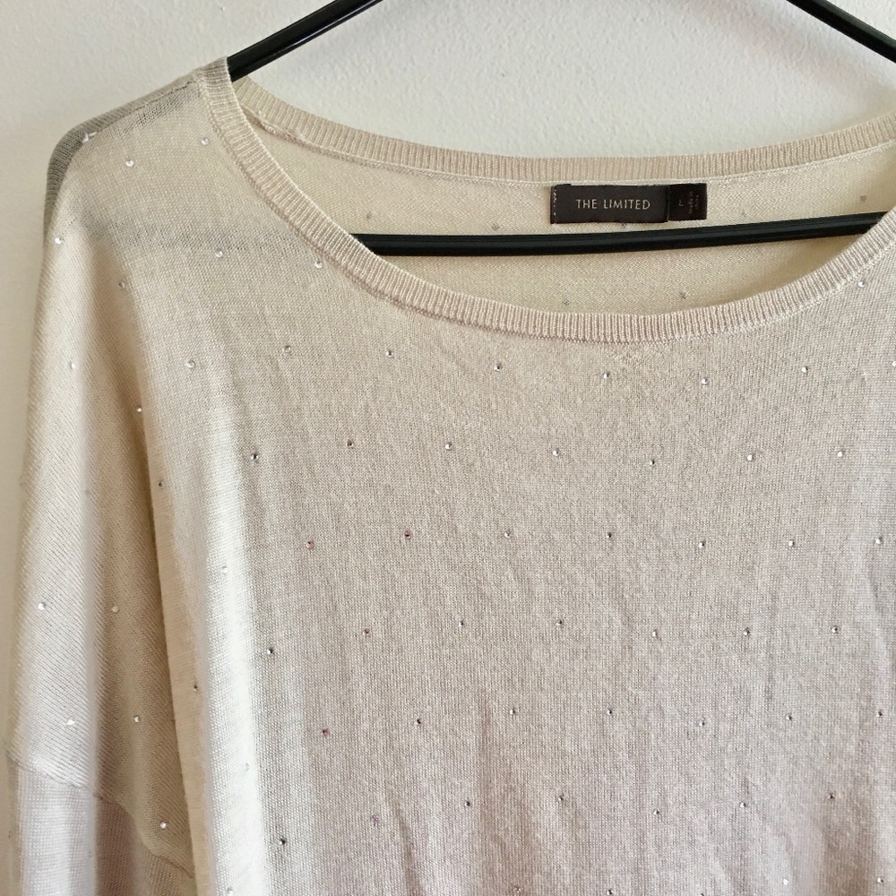 Sweater with Rhinestone Detailing