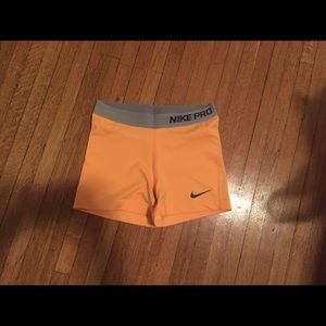 Nike spandex shorts - orange