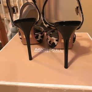 FUN MK HEELS! REAL CALF HAIR!!