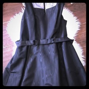 Classic Black Midi Cocktail Dress Plus Size