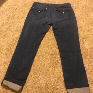 Hudson Cropped Jeans with flap pockets