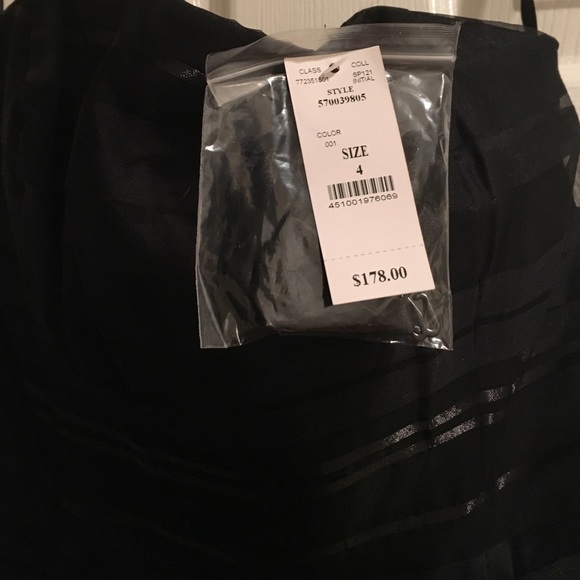 Whbm nwt 4 black strapless dress - Picture 2 of 2