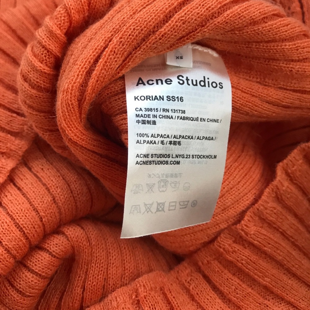 ❌SOLD❌NWT ACNE STUDIOS "Korian" Aplaca KnitteD - Picture 2 of 4