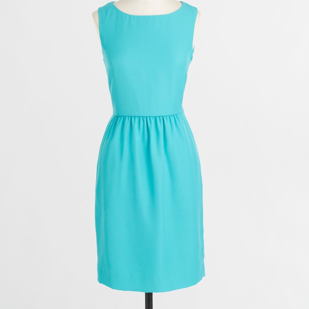 Turquoise J. Crew Factory Shift Dress
