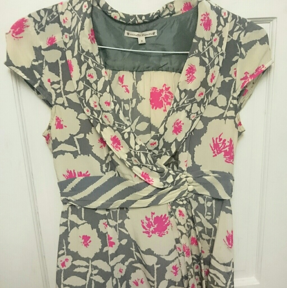 Nanette Lepore silk wrap blouse