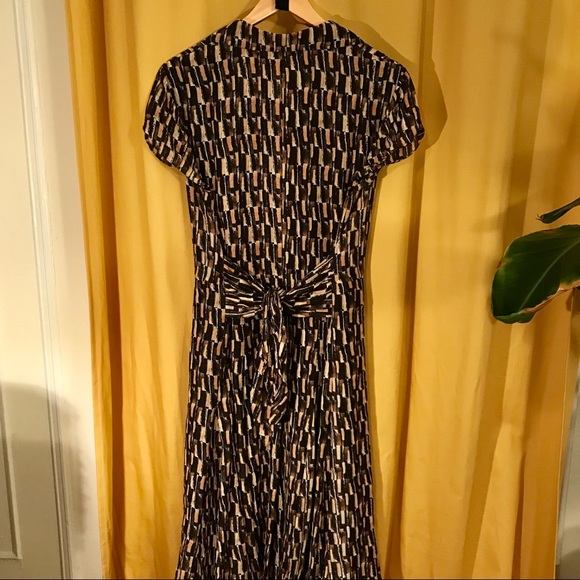Jones New York 1940s style silk and cotton dress - Picture 2 of 6
