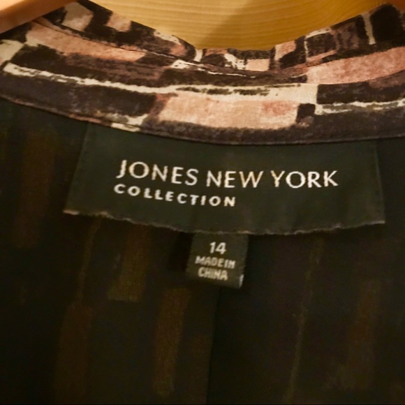 Jones New York 1940s style silk and cotton dress - Picture 4 of 6