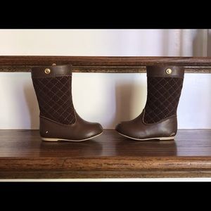 Janie and Jack brown boots Toddler 5
