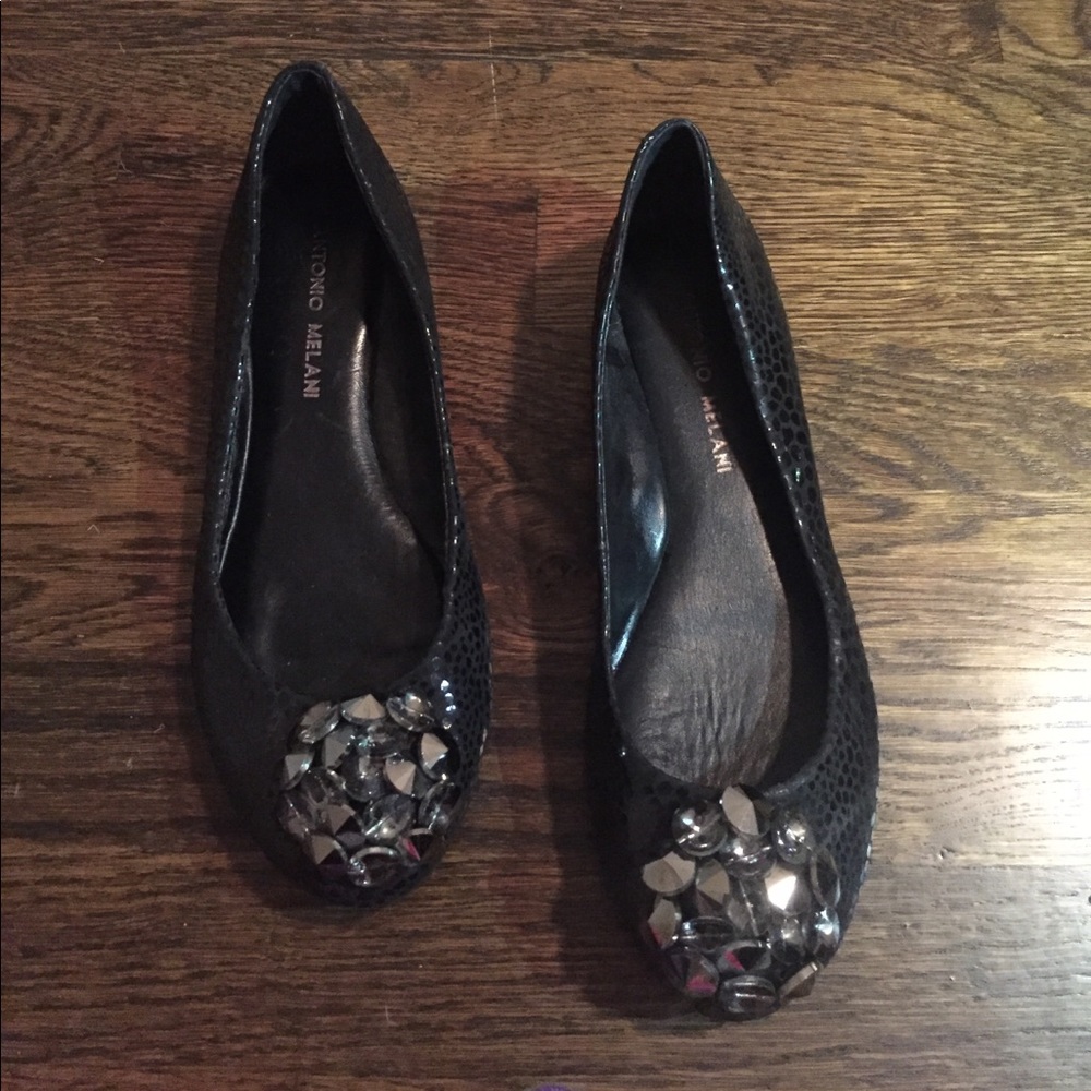 Black Antonio Melani flats