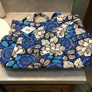 Vera Bradley Large Pleated Tote.