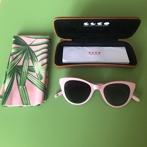 Garrett Leight x Clare V. cat eye sunglasses