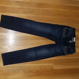 Hudson Girls Skinny Jeans, dark wash, new, sz 7