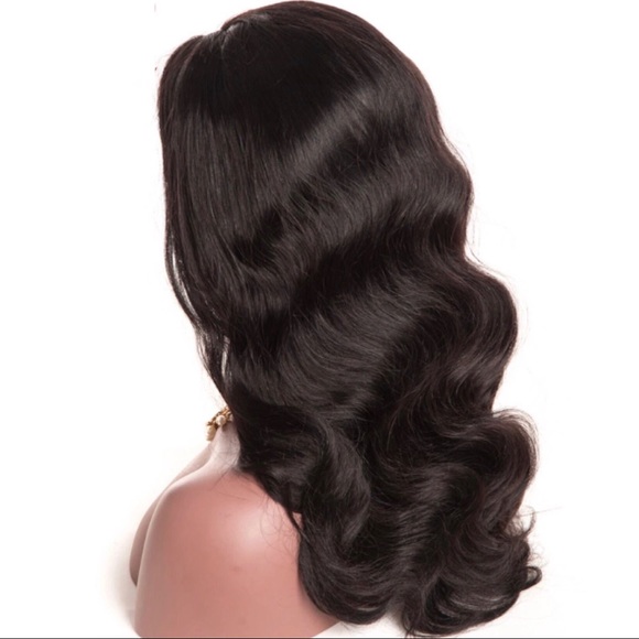100% Brazilian hair Glue-less full Lace front Wig