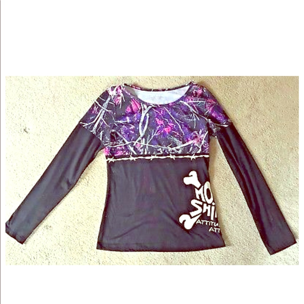 Moonshine Muddy Girl Camo Long Sleeve Shirt (L)