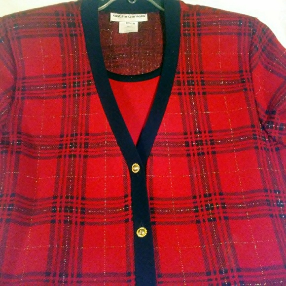 TWINSET Sparkling Tartan Plaid ~M~LN - Picture 2 of 8