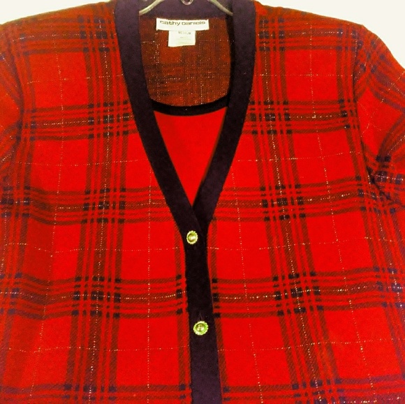 TWINSET Sparkling Tartan Plaid ~M~LN - Picture 5 of 8