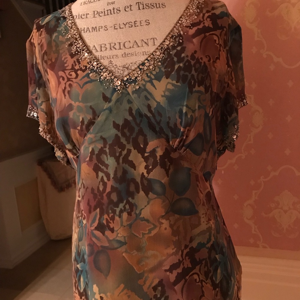NY collection short sleeve blouse