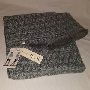 Gray winter scarf