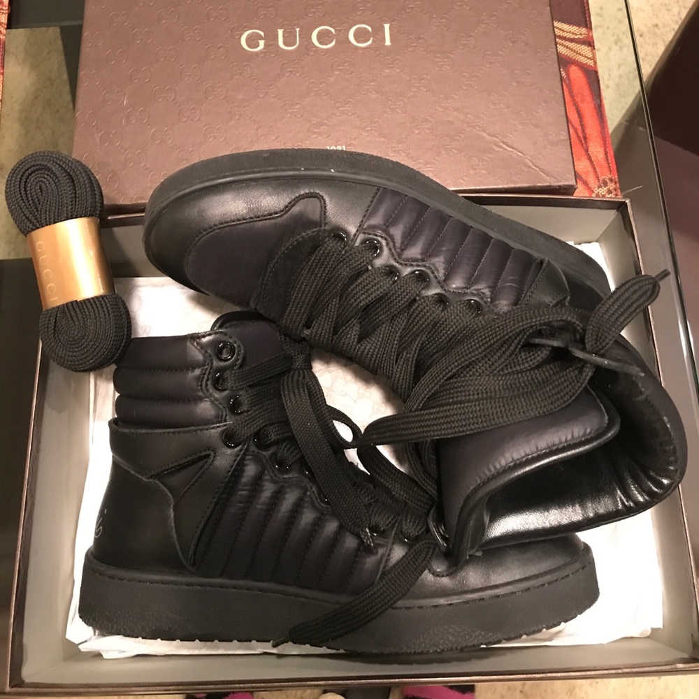 Black Gucci Tennis Shoes