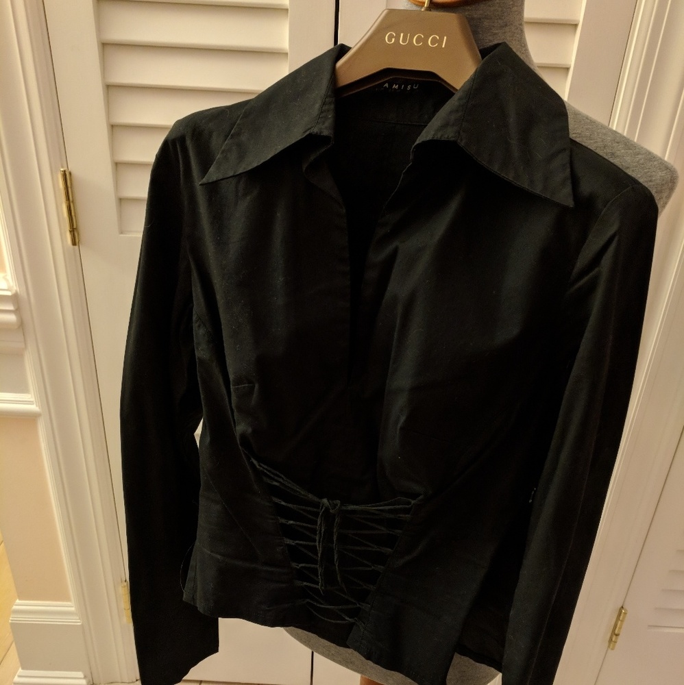 Black fitted SHIRT