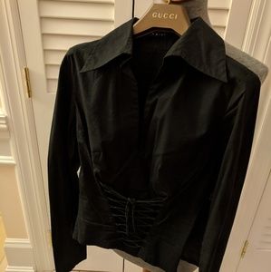 Black fitted SHIRT