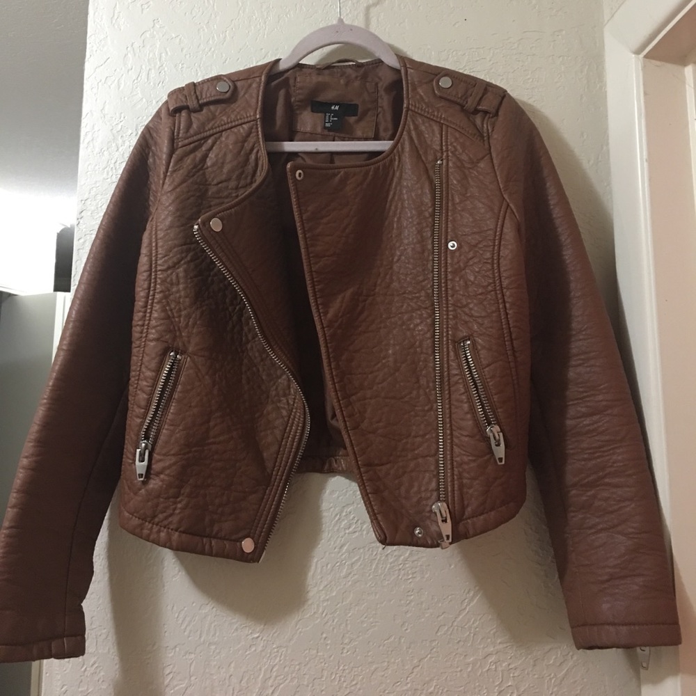 H&M faux leather jacket