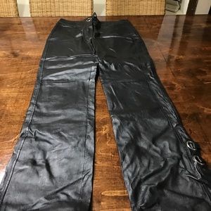 Metro Style black leather pants