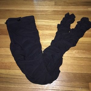 Bebe Sexy Ruched Leggings with Ankle Zipper 00