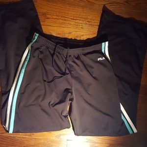 BLACK FILA track pants