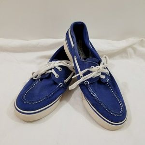 Sperry Top-Sider Cloth Blue Boat Shoes