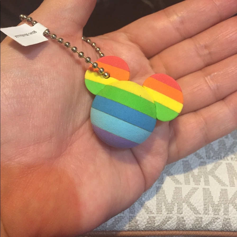 Multi colored Mickey Mouse keychain