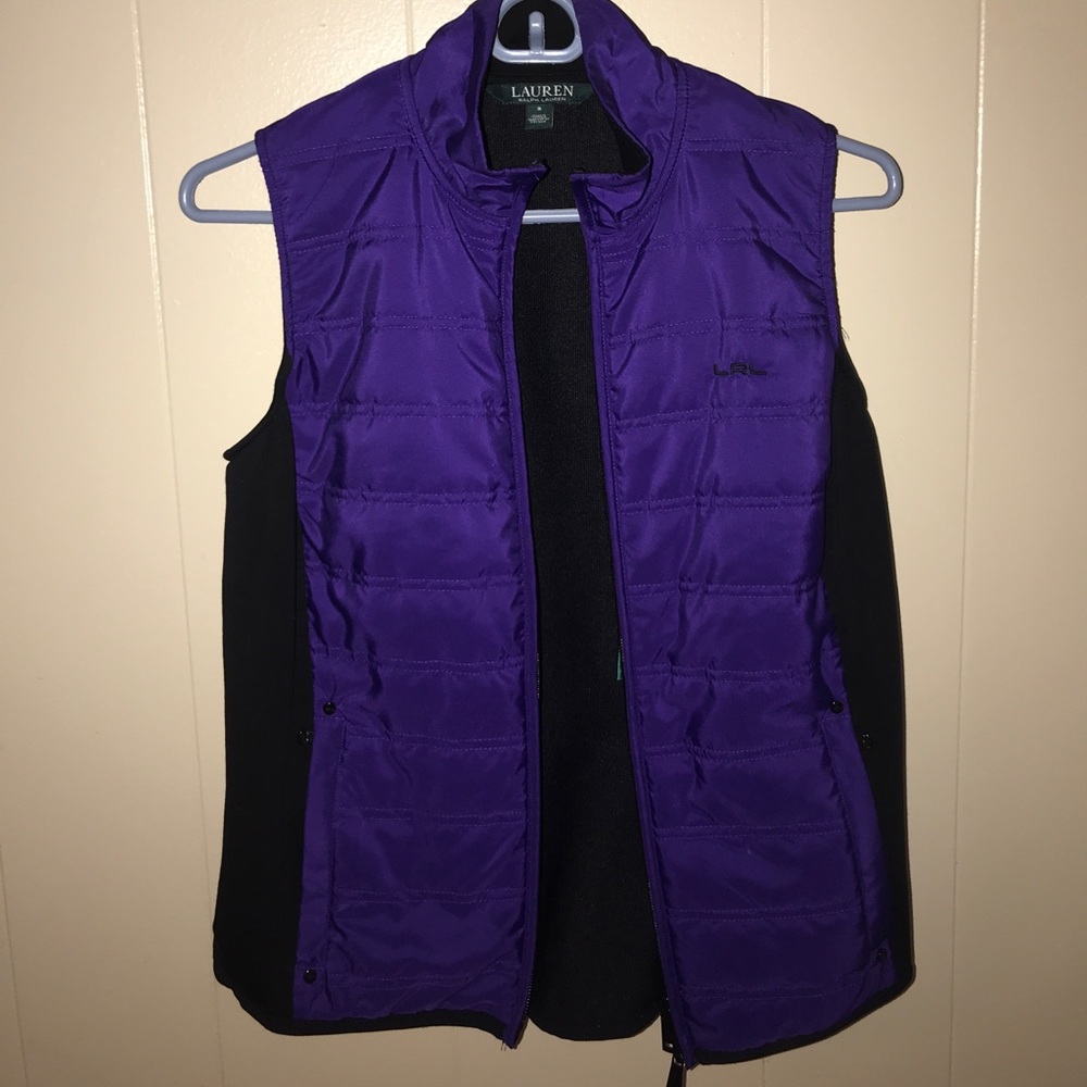 Lauren by Ralph Lauren royal purple vest SM