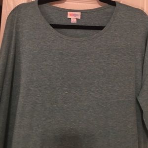 Heathered green Lularoe Irma