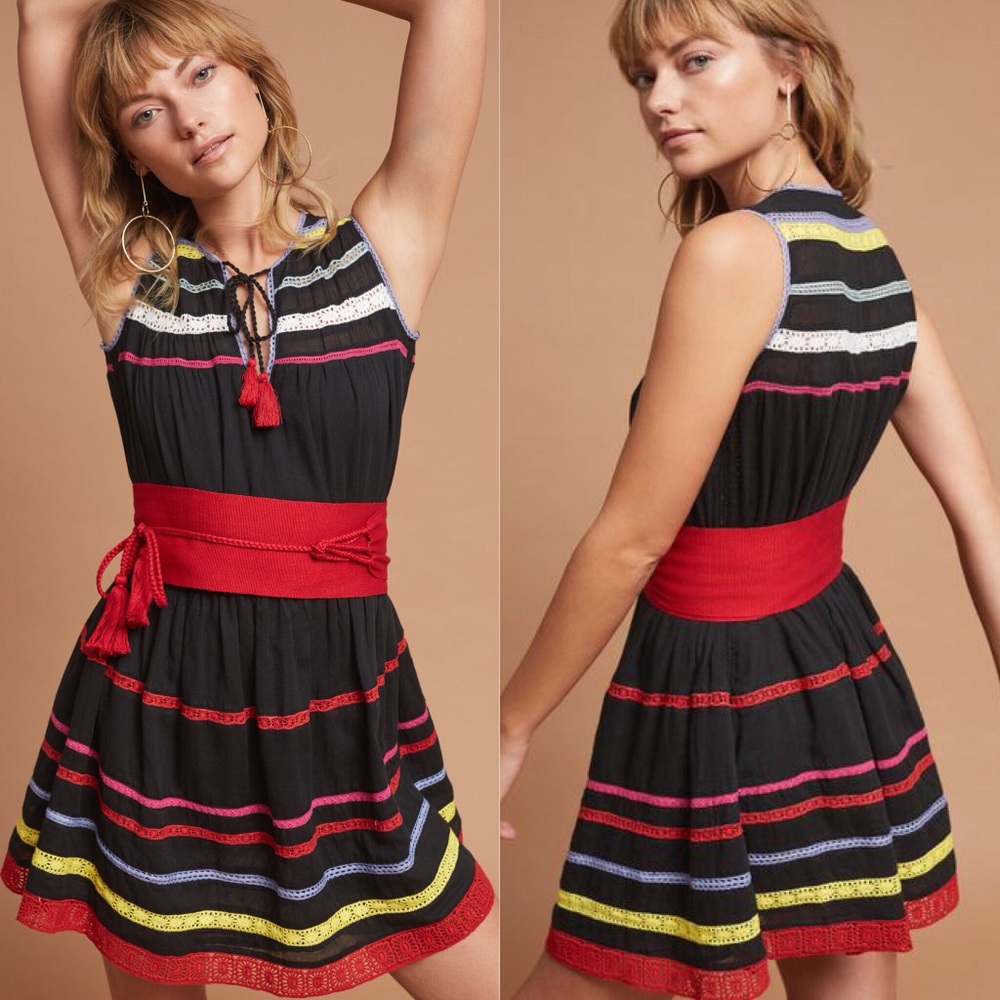 Esmerelda Crocheted Mini Dress - Picture 2 of 5