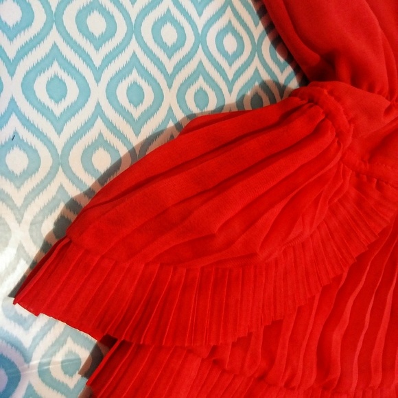 🚺COLLECTIVE CLOTHING Chiffon Drop Waist Dress - Picture 5 of 6