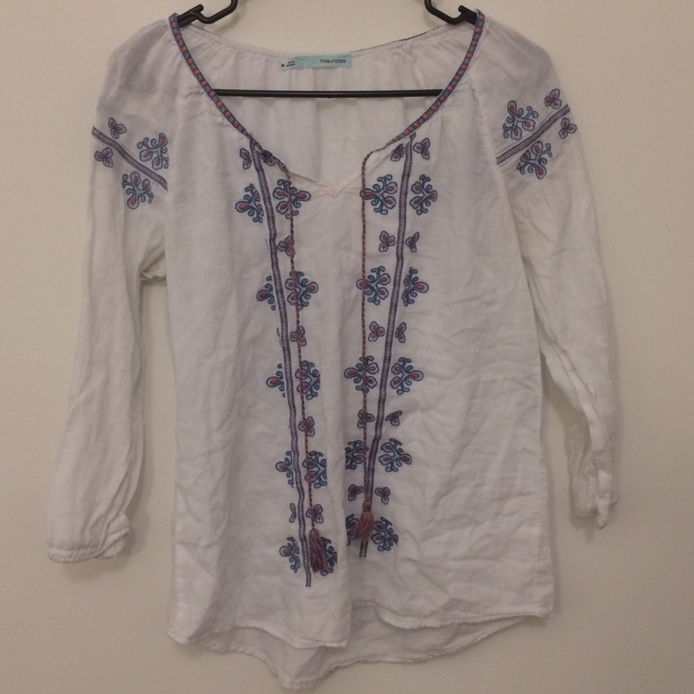 embroidered top