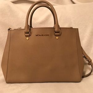 Michael Kors Tan Saffiano Leather Purse