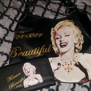 Brand New Marilyn Monroe Purse & matching wallet