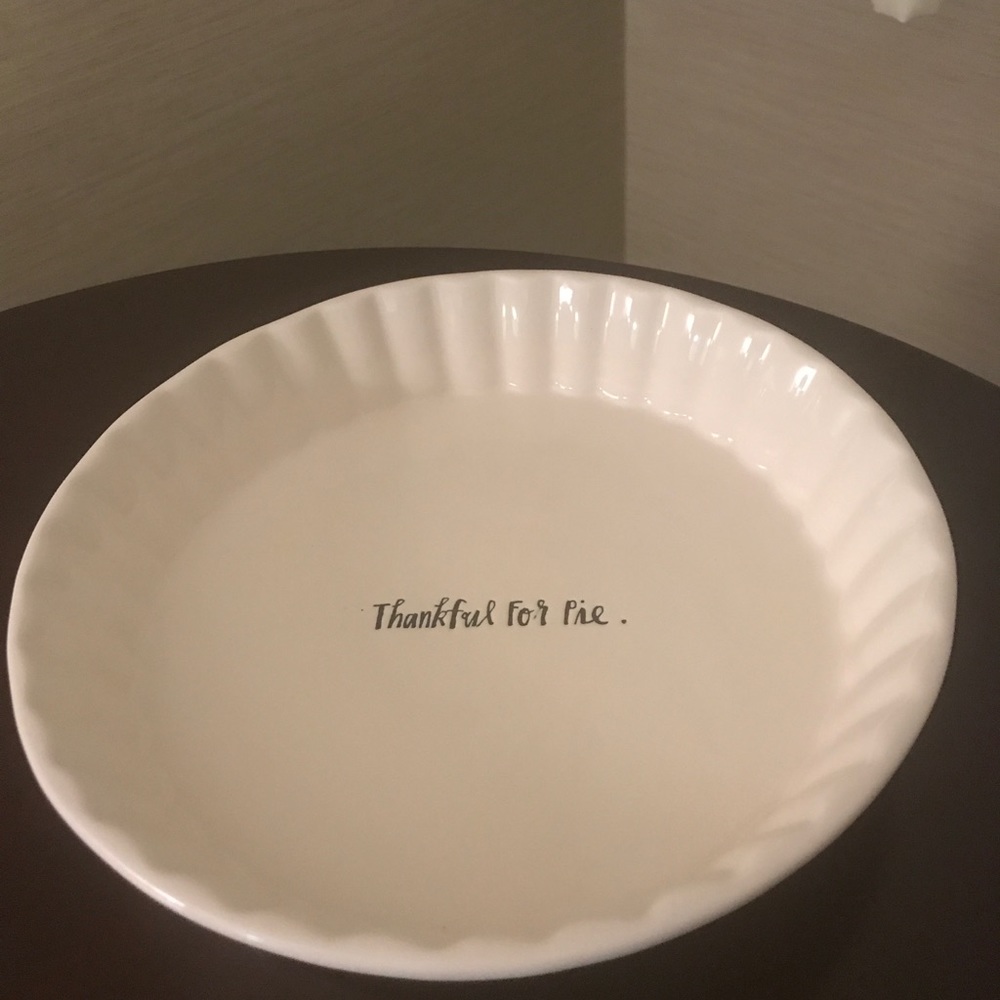 Rae Dunn "Thankful for pie" Pie Pan