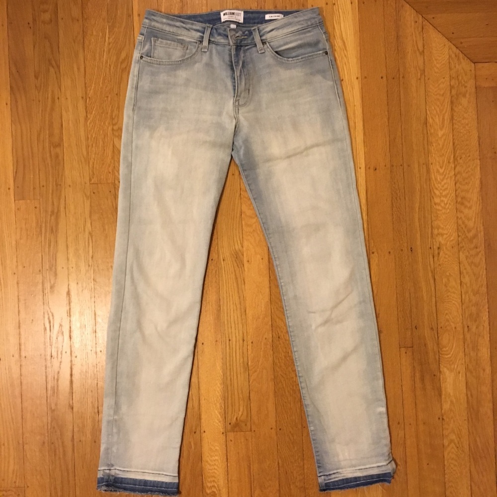 William Rast Frayed Bleached Jeans