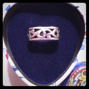 Square sterling silver ring