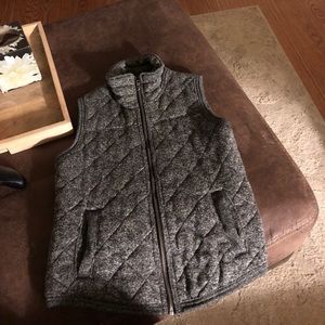 Barley worn Abercrombie & Fitch gray vest