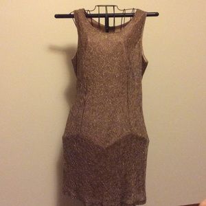 Vintage Gold Cocktail Dress
