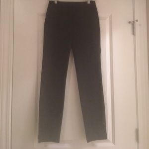final Zara straight leg elastic back woven pant